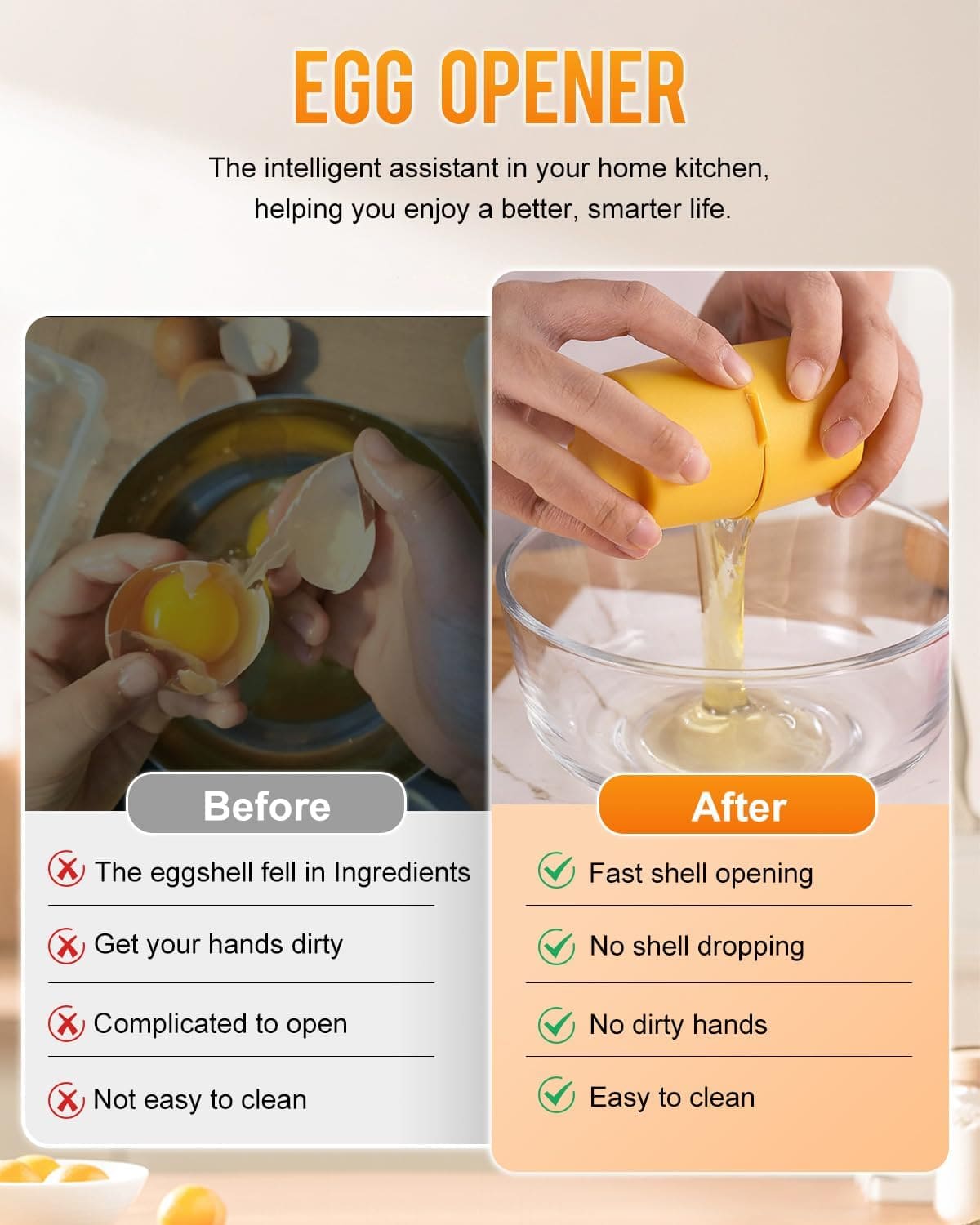 Clean Egg Opener